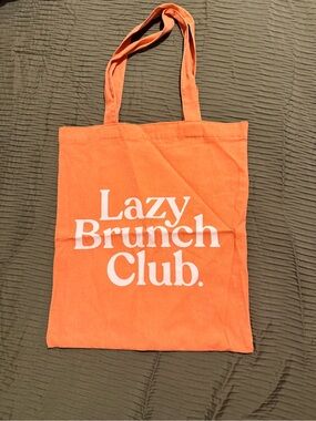 Lazy Brunch Club Orange Tote Bag